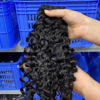 Wig Human Hair France Curly Bundles French Curly Hair Curtain Cross-Border Female Wig Hair Wig