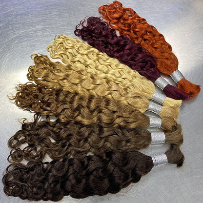 European and American Style Full-Length Real Human Hair Long Curly Wigs, Deep Curly Human Hair, European and American Cross-Border Wigs