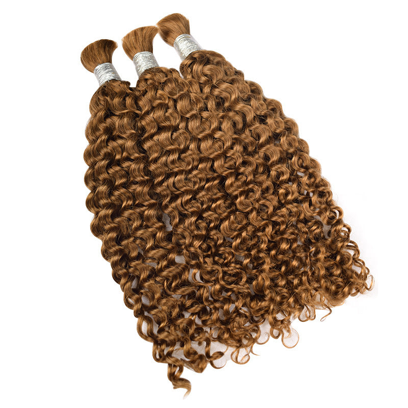 European and American Style Full-Length Real Human Hair Long Curly Wigs, Deep Curly Human Hair, European and American Cross-Border Wigs