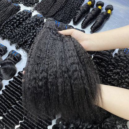 Customized Human Hair Wig Full Human Hair Real Hair Curtain for Women Kkst Bundles Human Hair Wig