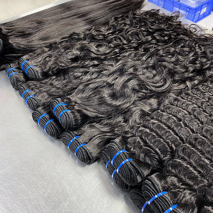 Customized Human Hair Wig Full Human Hair Real Hair Curtain for Women Kkst Bundles Human Hair Wig