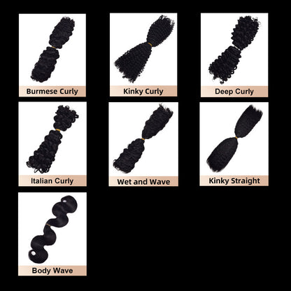 European and American Cross-Border Sdd Two-Pointed First-Speed Hair Handle Bulk Hair Huaman Hair Wig Human Hair