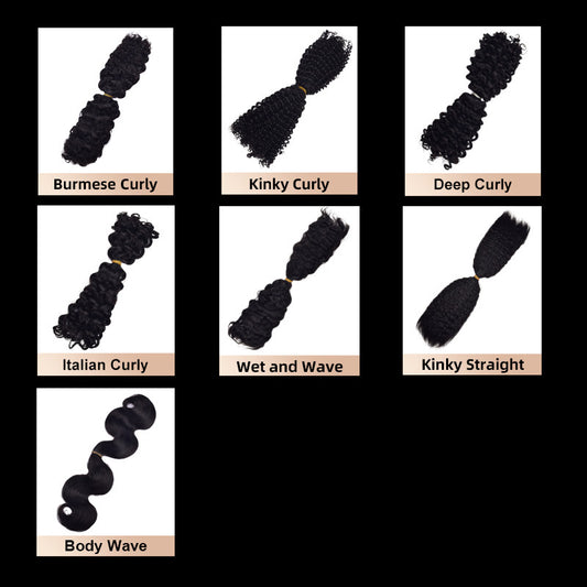 European and American Cross-Border Sdd Two-Pointed First-Speed Hair Handle Bulk Hair Huaman Hair Wig Human Hair