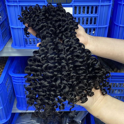 European and American Cross-Border Sdd Two-Pointed First-Speed Hair Handle Bulk Hair Huaman Hair Wig Human Hair