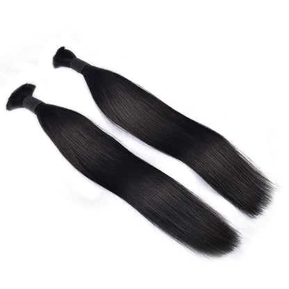 Customized Wig Women's Hair Bulk Hair Human Straight Hair Real Hair Cross-Border Wig