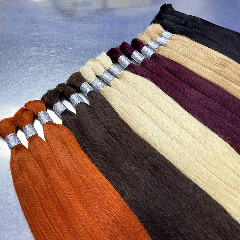 Manufacturer Wholesale Wig Human Hair Handle Hair Bundle Human Hair Bulk Hair Bone Straight Hair Wig for Women