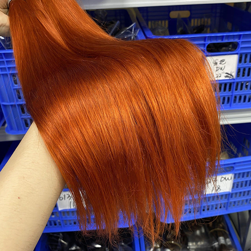 Manufacturer Wholesale Wig Human Hair Handle Hair Bundle Human Hair Bulk Hair Bone Straight Hair Wig for Women