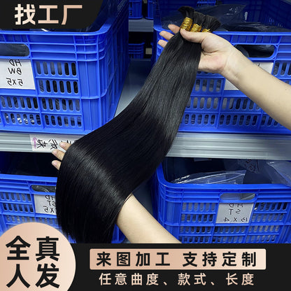 Real Human Hair Wig, Bulk Human Hair, Women's Real Hair Bundle
