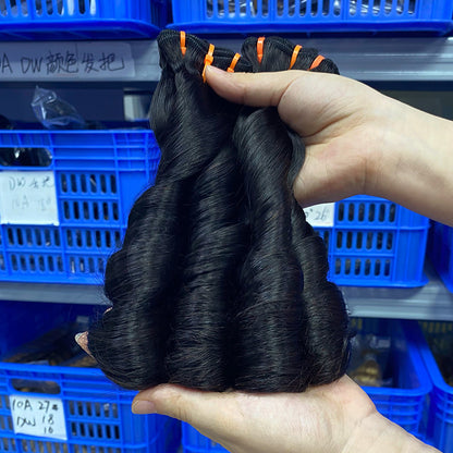 Fumi Hair Curly Bundles Real Hair Wig Hair Curtain Human Hair Full Human Hair Wig