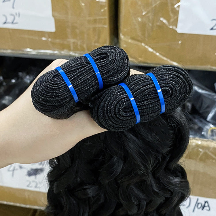 Wig Customized Human Hair Italian Curly Bundles Hair Curtain Cross-Border Women's Wig Hair Wig