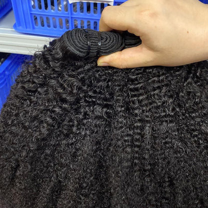 12A Wig Human Hair Hair Curtain Ladies Double Drawn Human Hair Bundles European and American Cross-Border
