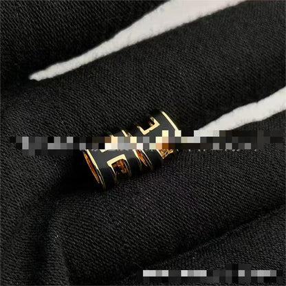 Letter Mini Enamel 18K Rose Gold H Earrings Pop Earrings for Women Accessible Luxury 520 Gifts Valentine's Day Gifts