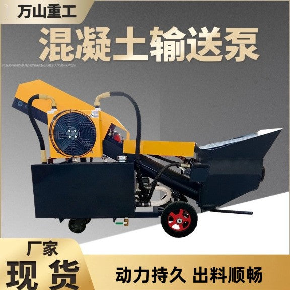 Concrete pump Secondary constructional column pump Size fine stone concrete mortar Diesel concrete pump