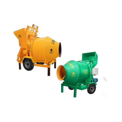 JZC350 concrete mixer construction site cement mortar automatic dump roller concrete mixer