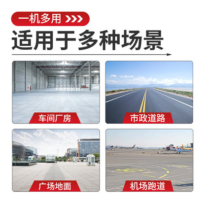 Concrete Polishing Machine, Double Disc Grinder, Cement Floor Finisher, Lighting, Ride-On Electric High-Efficiency Terrazzo Polisher