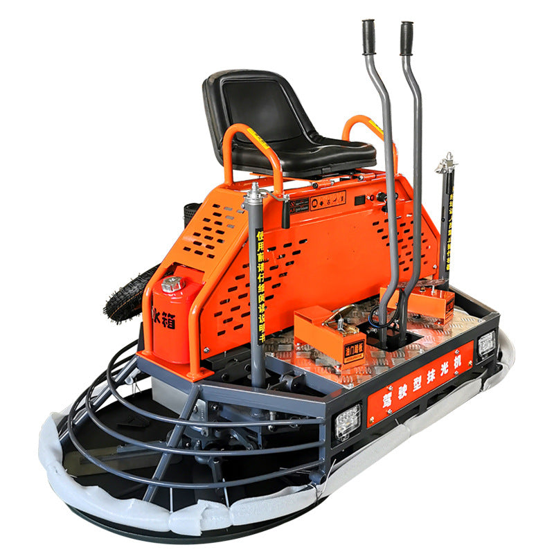 Concrete Polishing Machine, Double Disc Grinder, Cement Floor Finisher, Lighting, Ride-On Electric High-Efficiency Terrazzo Polisher