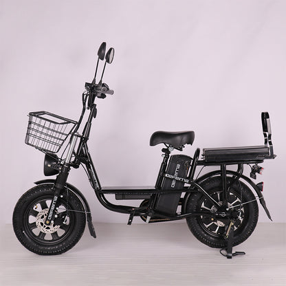 Processing Takeaway Electric Vehicle Street Food Delivery Bicycle Heavy-Duty Princess Yilan Long-Range Electric Motorcycle Battery Vehicle