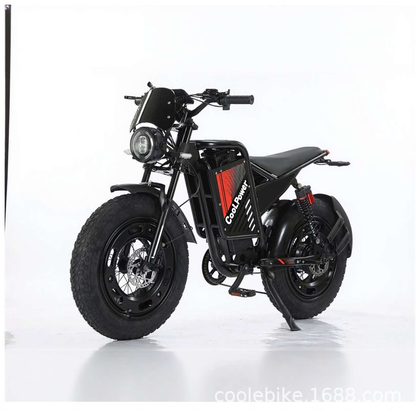 Super73 Snow off-Road Fat Tire Electric Bicycle 20-Inch Thick Tire Retro off-Road Small Outdoor Snowmobile
