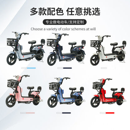 Manufacturer's In-Stock Foreign Trade Electric Vehicles, Cross-Border Transportation, Adult Small Electric Bicycles, Brazilian Two-Person Battery Bikes