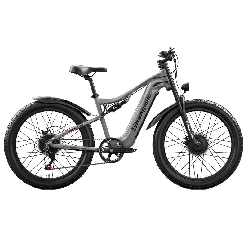 Cross-Border Exclusive Supply of Shengmilo 26inch Dual-Drive Electric Bicycle 48V Lithium Battery Adult Electric-Assisted Mountain Bike