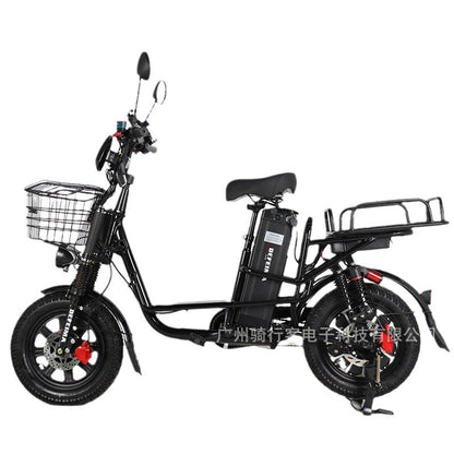 16inch Monster21Ah Electric Bicycle Takeout Delivery Express 240W Lithium Battery Transportation Power-Assisted Bicycle