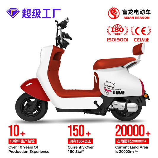 New Q8 Electric Vehicle Manufacturer Two-Wheeled Electric Bicycle Battery Vehicle Factory E-Bike Asian Dragon