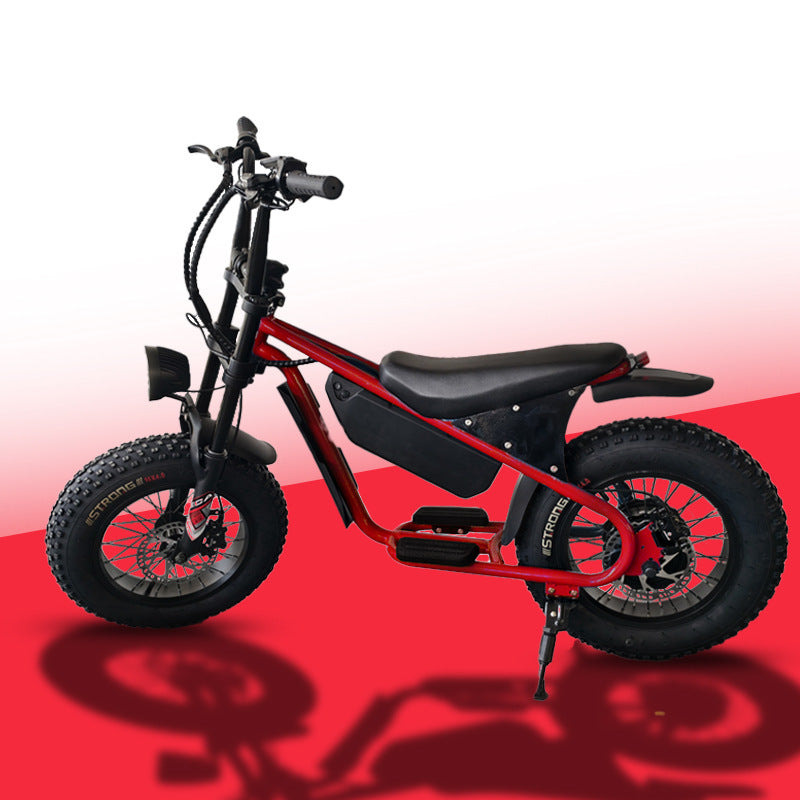 16inch Retro Wide Tire Electric Bicycle Snow Off-Road Beach Lithium Battery Moped Cross-Border Foreign Trade Manufacturer Wholesale