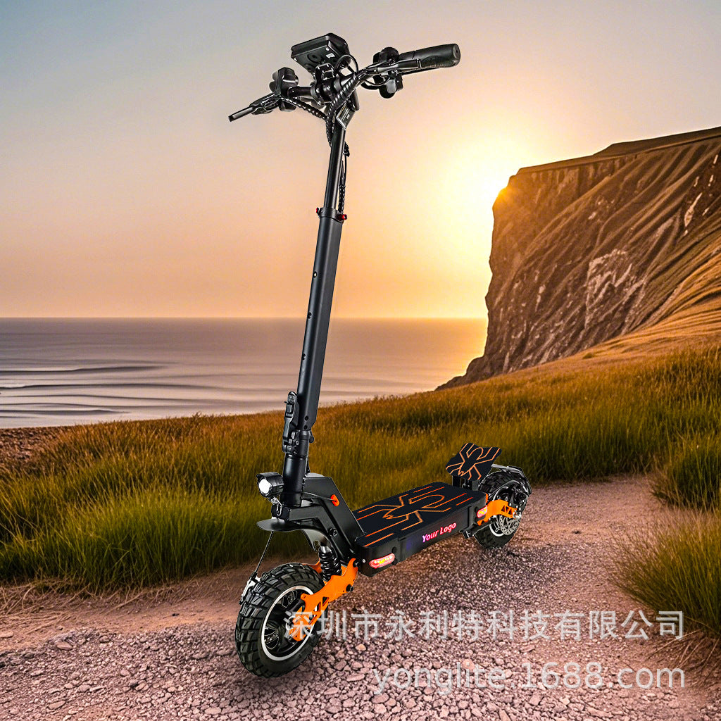 Electric Scooter for Adults 48V High-Power Foldable Scooter with Long Battery Life Electric Scooter