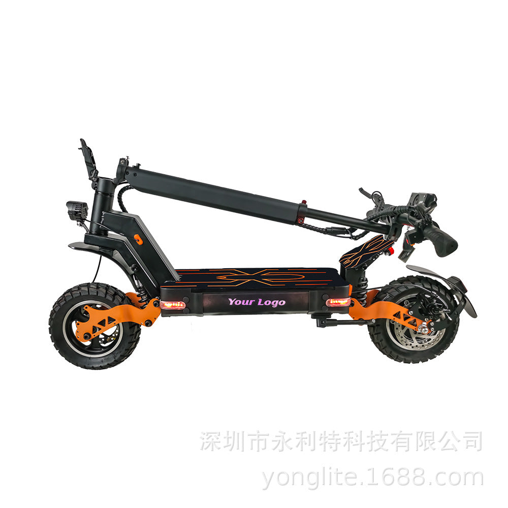 Electric Scooter for Adults 48V High-Power Foldable Scooter with Long Battery Life Electric Scooter