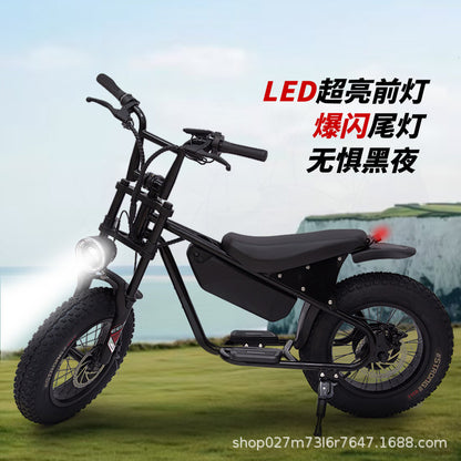 L Cross-Border E-Commerce Export 16-Inch Electric Snow Stroller Fat Tire Lithium Electric Bicycle Mini Electric Snowmobile