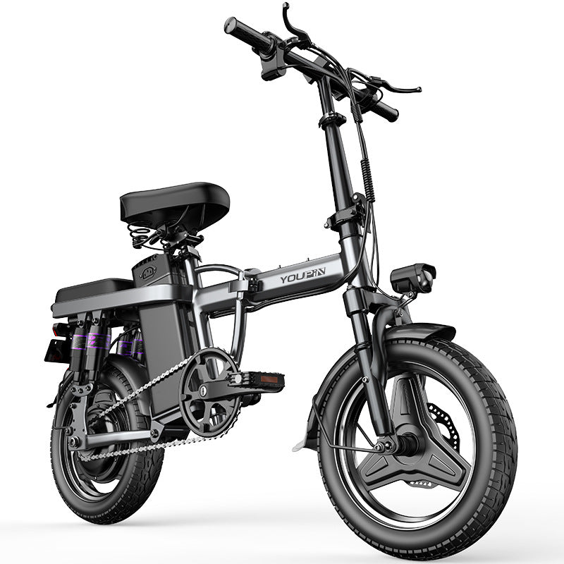 14inch New National Standard Folding Electric Bicycle with License Plate, Lithium Battery, Rear Wheel Motor, Smart Electric Vehicle