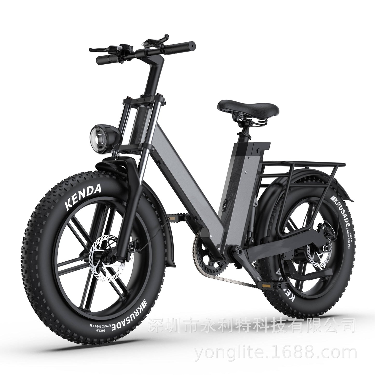 European Dropshipping 20-Inch Aluminum Alloy Wide-Tire Mountain Bike Snow Electric Bicycle Cross-Border Export Battery Bike Electric Vehicle