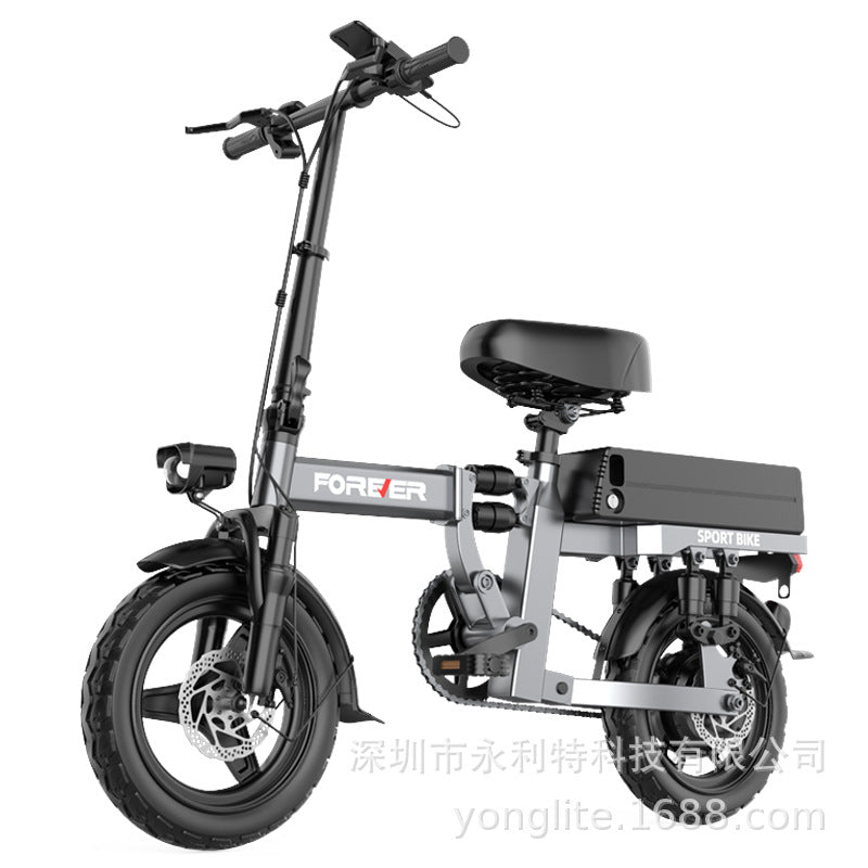 Lithium Battery, Ultra-Long Battery Life, Professional Driving, Ultra-Light Power-Assisted Electric Vehicle, Foldableable Battery Vehicle, Electric Bicycle