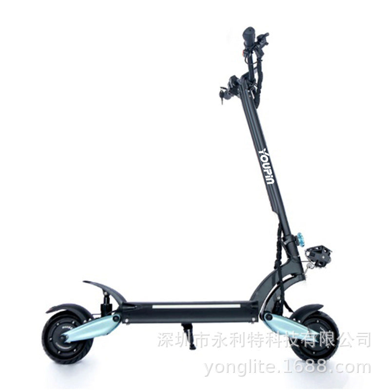 Factory direct European explosion dual-drive foldable electric scooter lithium battery adult off-road new electric car
