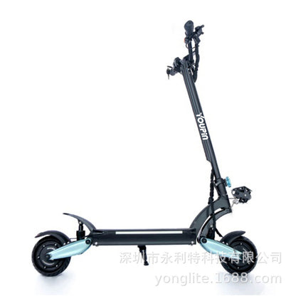 Factory direct European explosion dual-drive foldable electric scooter lithium battery adult off-road new electric car