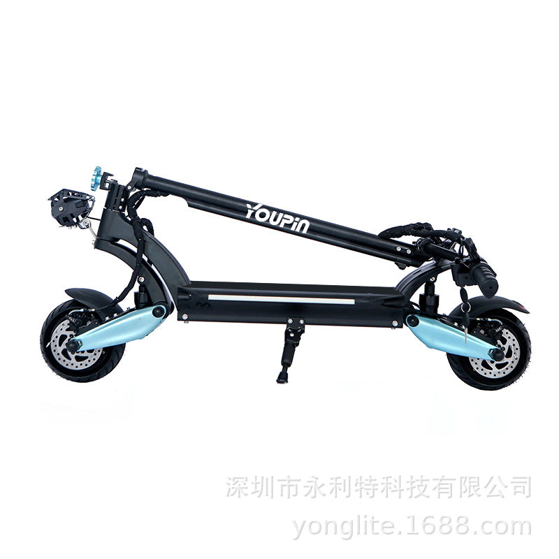 Factory direct European explosion dual-drive foldable electric scooter lithium battery adult off-road new electric car