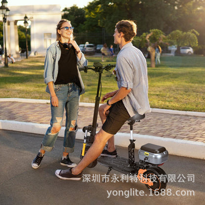 Cross-border 11-inch electric scooter adult dual shock-absorbing off-road scooter with trunk pedal scooter