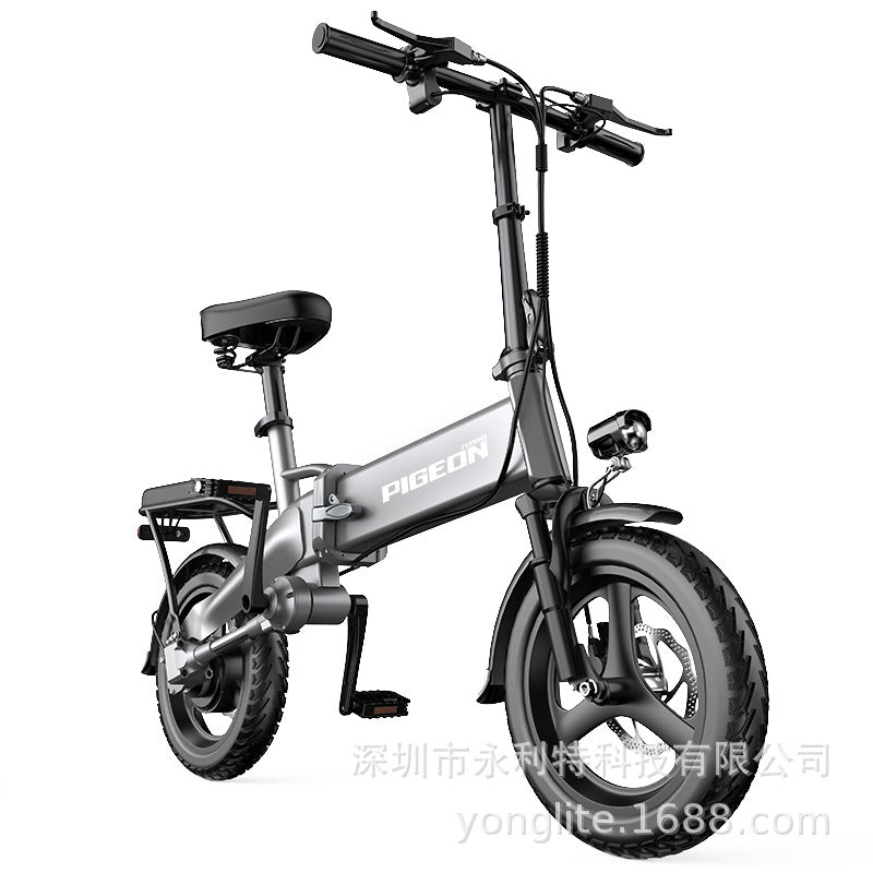 14 inch chain-free drive shaft lithium battery driving electric bicycle cross-border battery folding electric vehicle factory