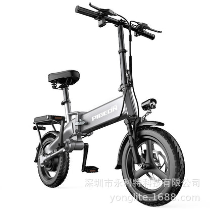 14 inch chain-free drive shaft lithium battery driving electric bicycle cross-border battery folding electric vehicle factory