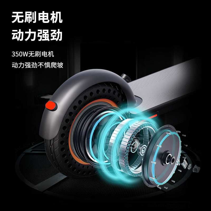 Overseas Warehouse Electric Scooter, Foldable, Unisex, 48V, Front Shock Absorption, Aluminum Alloy, Dropshipping, Lightweight, Commuting