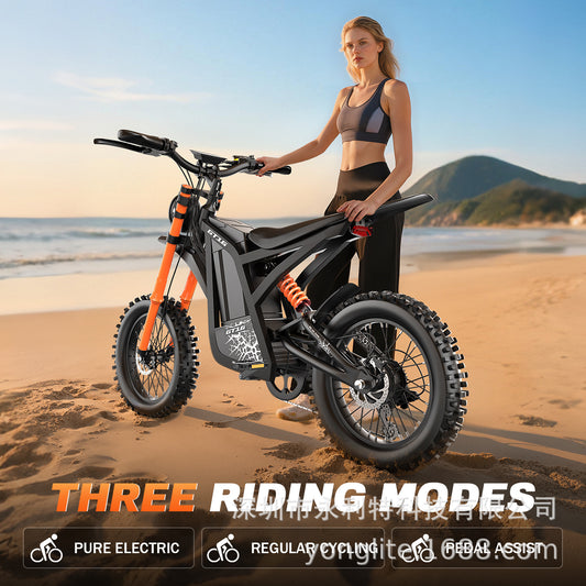 High-Power Lithium Battery Off-Road Electric Motorcycle 48V3000W Two-Wheel Electric Vehicle Trail Professional Competitive Racing Car