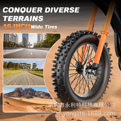 High-Power Lithium Battery Off-Road Electric Motorcycle 48V3000W Two-Wheel Electric Vehicle Trail Professional Competitive Racing Car