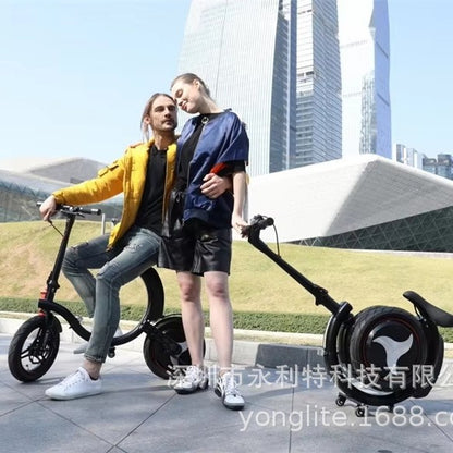 Factory direct new 14 inch foldable electric bicycle lithium battery convenient walking snail two-wheeled electric car