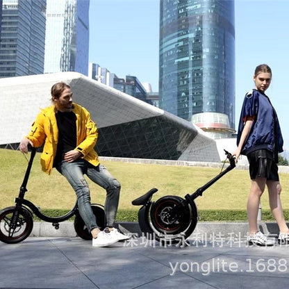Factory direct new 14 inch foldable electric bicycle lithium battery convenient walking snail two-wheeled electric car