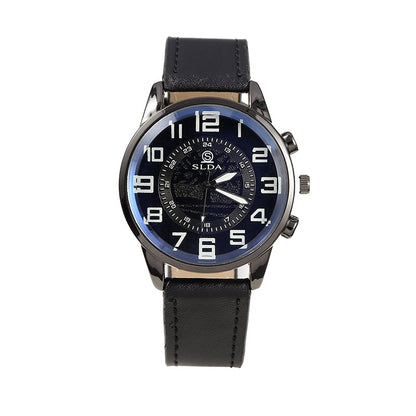 Popular Fashion Business Belt Simple Men's Watch Men's Casual Retro Digital Dial Student Quartz Watch Wholesale