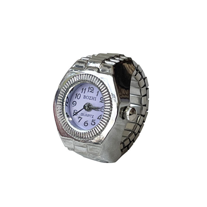 [Ring watch] new hot creative alloy shell finger watch lovers foreign trade new men and women manufacturers direct batch