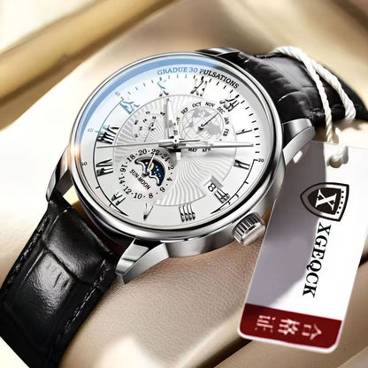 Cross-Border Men's Watch Business High-End Handsome Non-Mechanical Calendar Belt Cool High-End Boys Quartz Watch