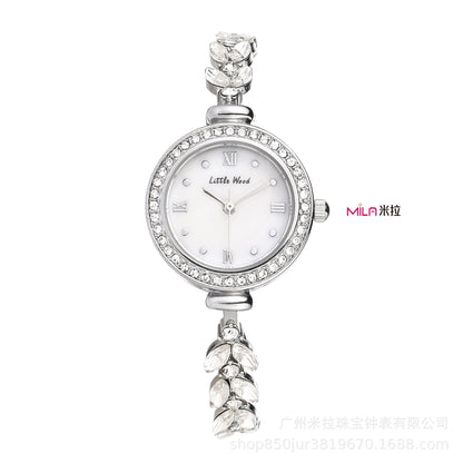 Mermaid watch fashion watch female niche high sense bracelet watch small temperament shining waterproof quartz watch