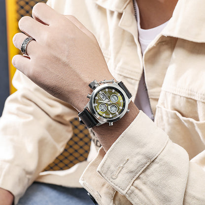 Factory wholesale MAKLON watches wholesale explosion belt quartz double core watches high-end outdoor sports watches