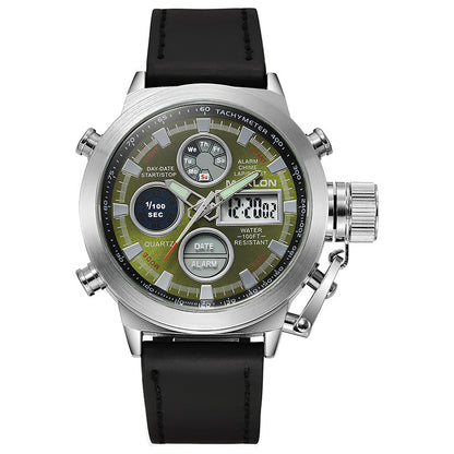 Factory wholesale MAKLON watches wholesale explosion belt quartz double core watches high-end outdoor sports watches